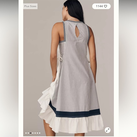 Daily Practice Ball Toss Pleated Midi Tank Dress - Picture 4 of 4